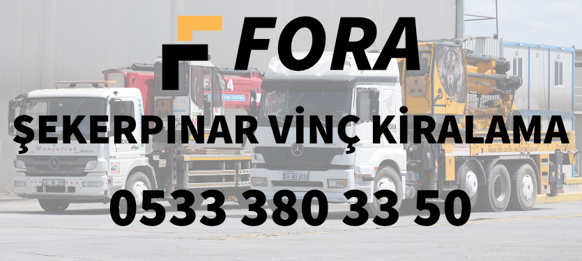 şekerpınar vinç kiralama